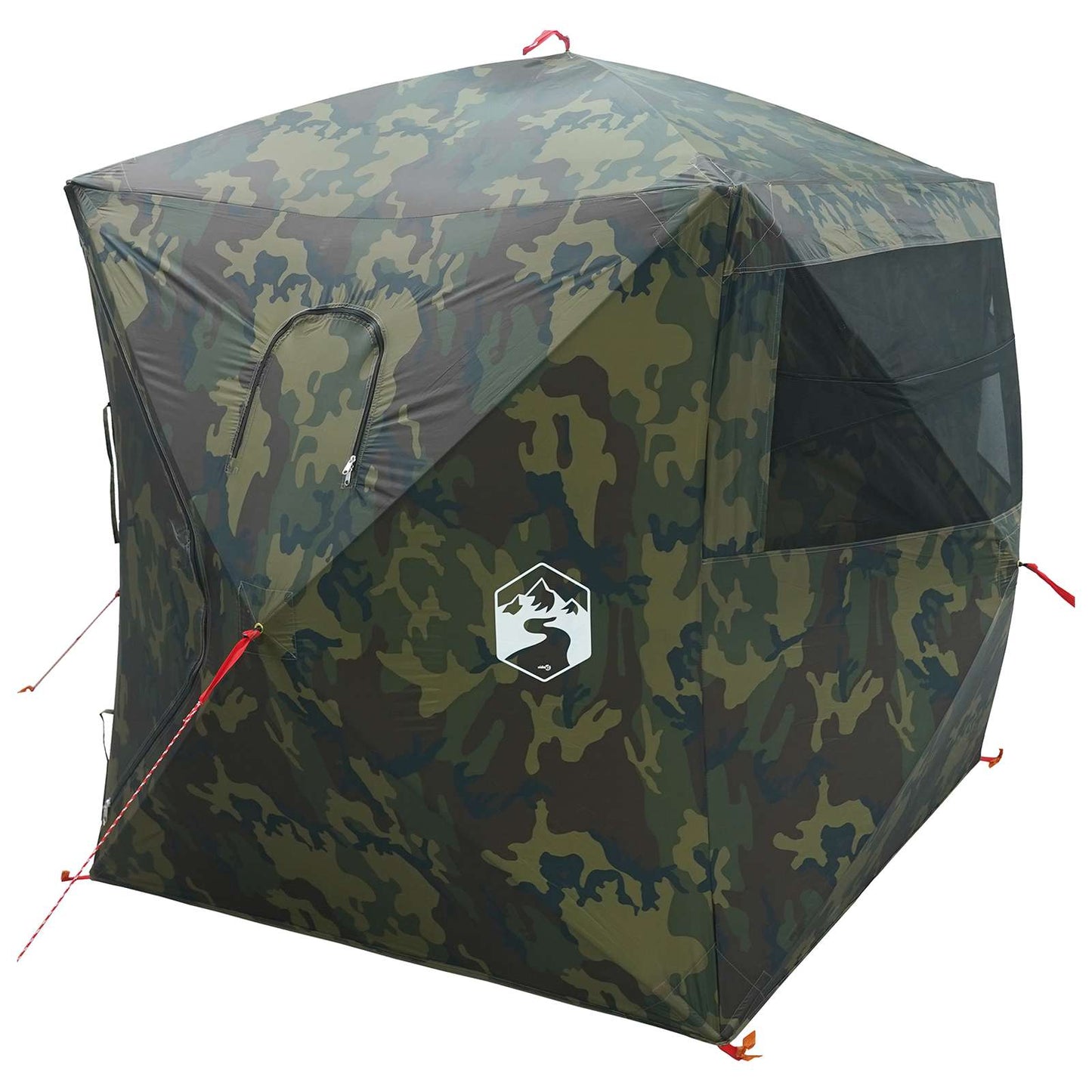 Jagttelt Camouflage 2-personers Polyester og Stål