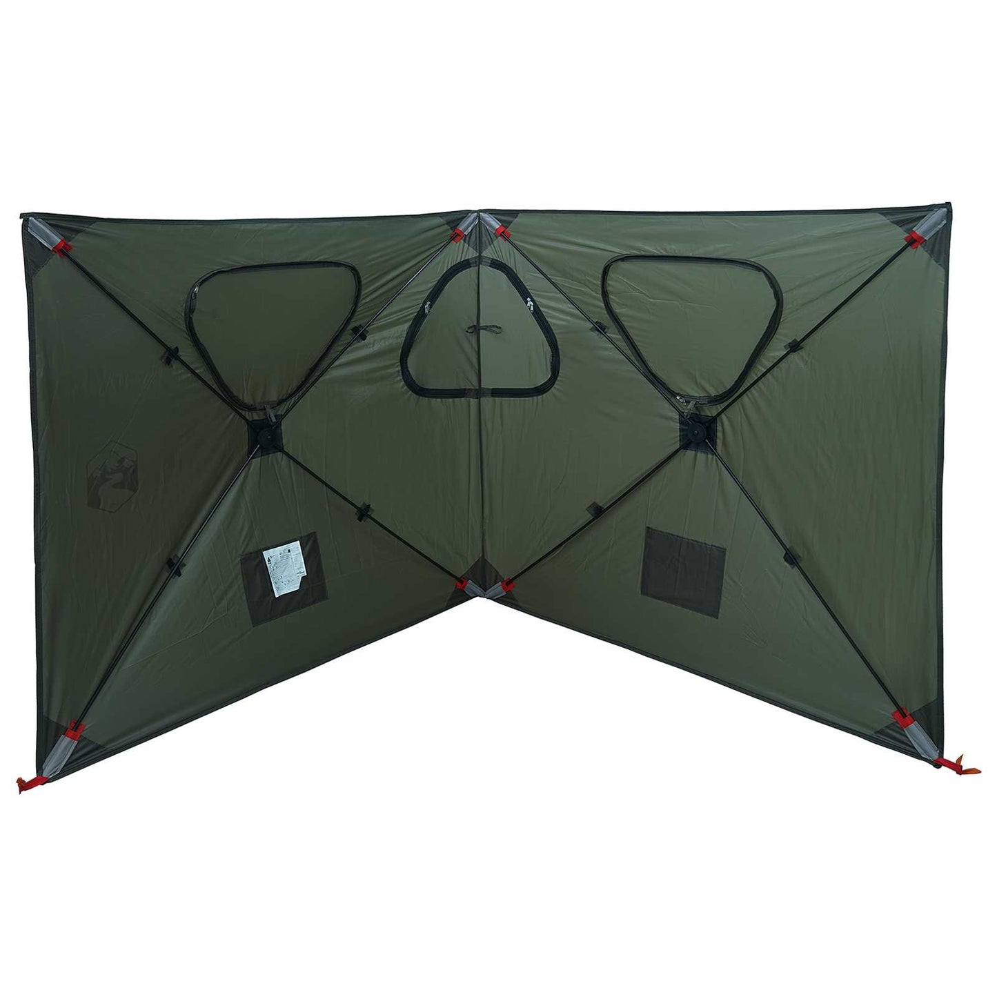 Jagttelt 145 x 145 x 150 cm Army Grøn Polyester og Stål