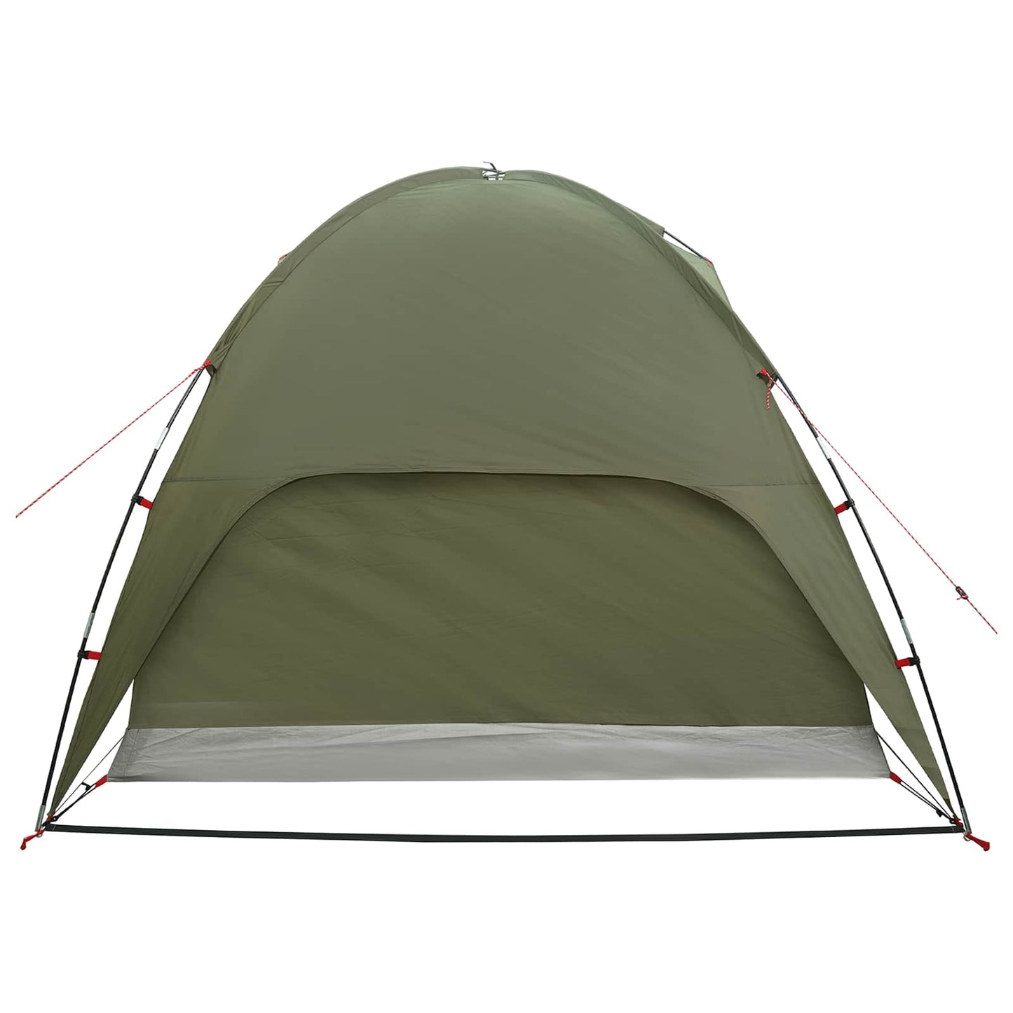 Camping telt med regnslag vandafvisende 4-personers Olivengrøn