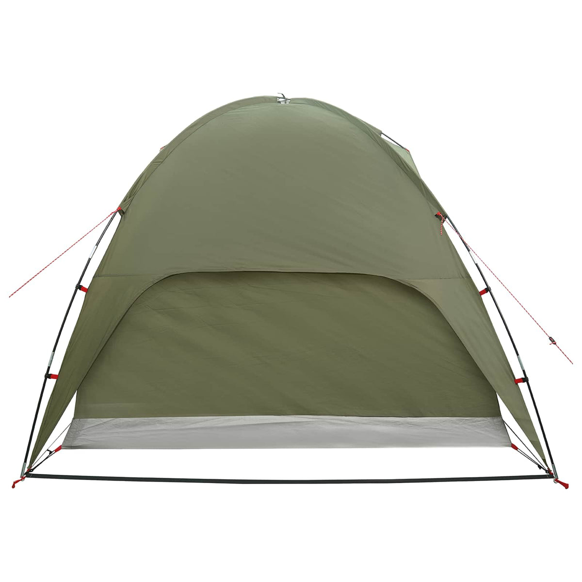 Camping telt med regnslag vandafvisende 4-personers Olivengrøn