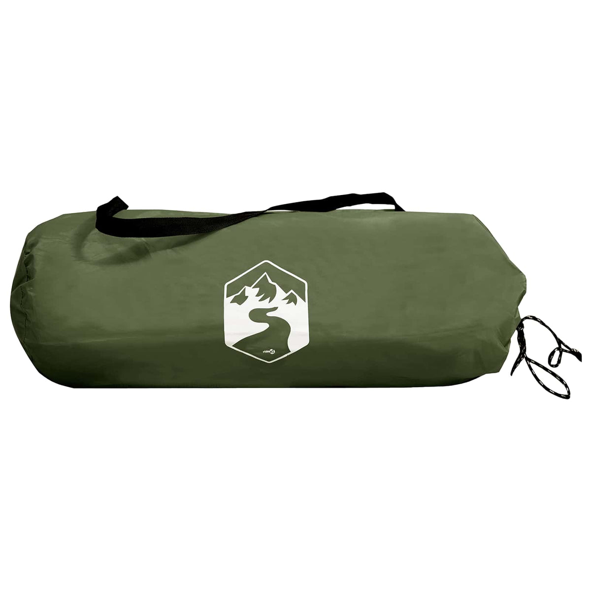 Tunneltelt 410 x 175 x 105 cm Olivengrøn Polyester og Stål