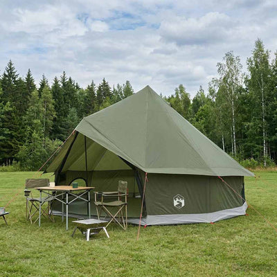 Tipi telt 6-personers Army Grøn Polyester og Stål