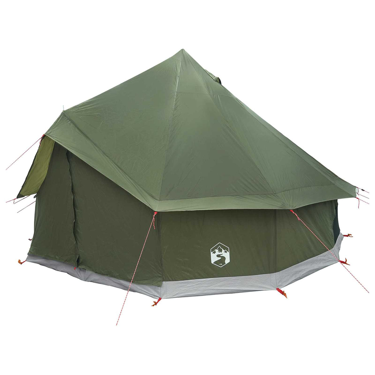 Tipi telt 6-personers Army Grøn Polyester og Stål