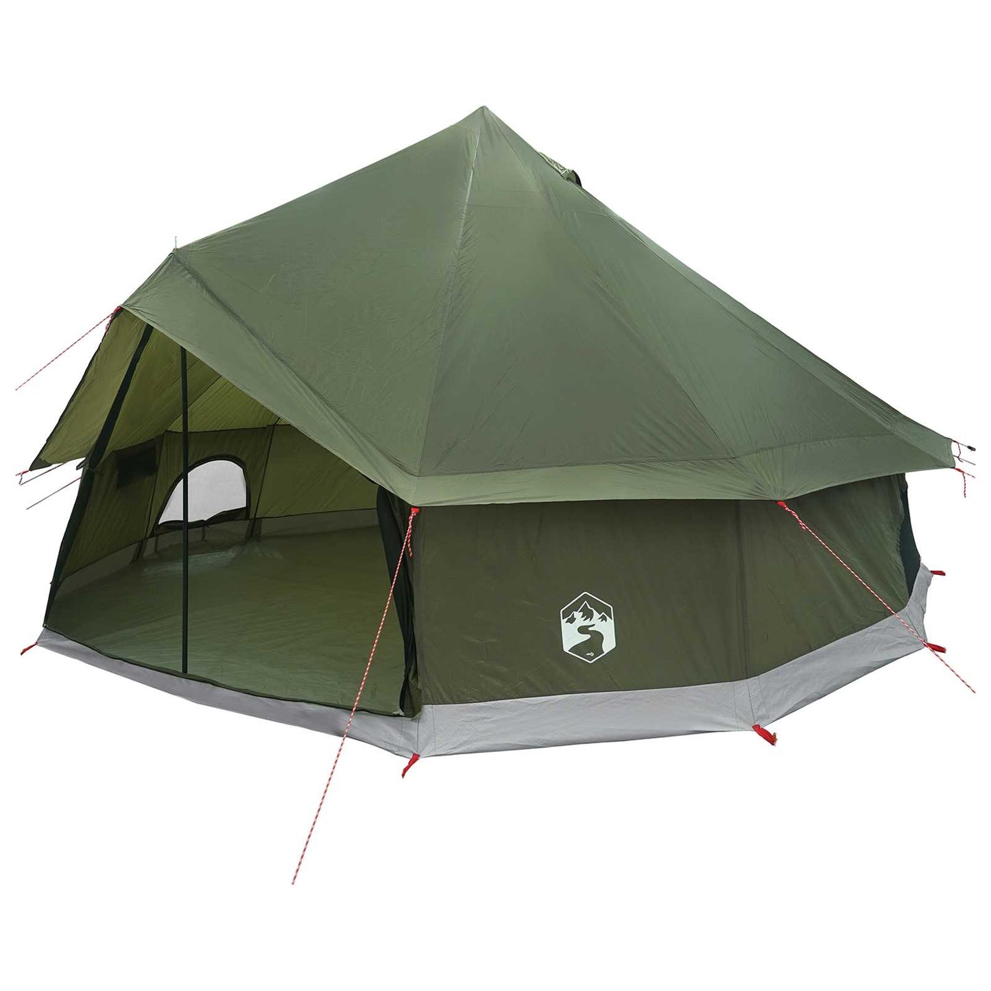 Tipi telt 8-personers Army Grøn Polyester og Stål