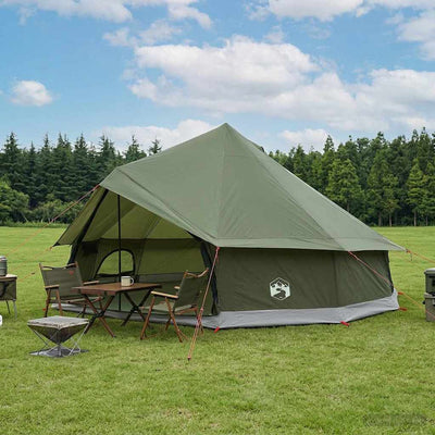 Tipi telt 12-personers Army Grøn Polyester og Stål