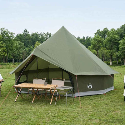 Tipi telt 10-personers Army Grøn Polyester og Stål