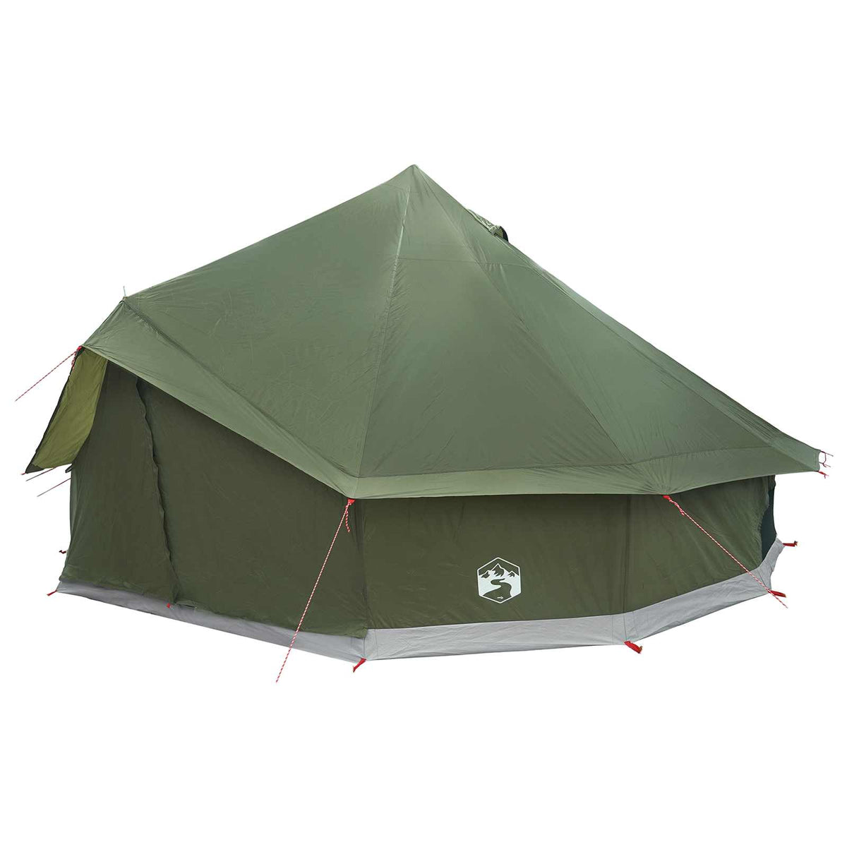 Tipi telt 10-personers Army Grøn Polyester og Stål