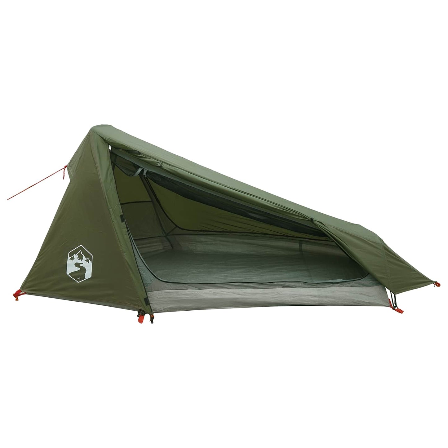 Tunneltelt 215 x 100 x 90 cm Olivengrøn Polyester og Stål