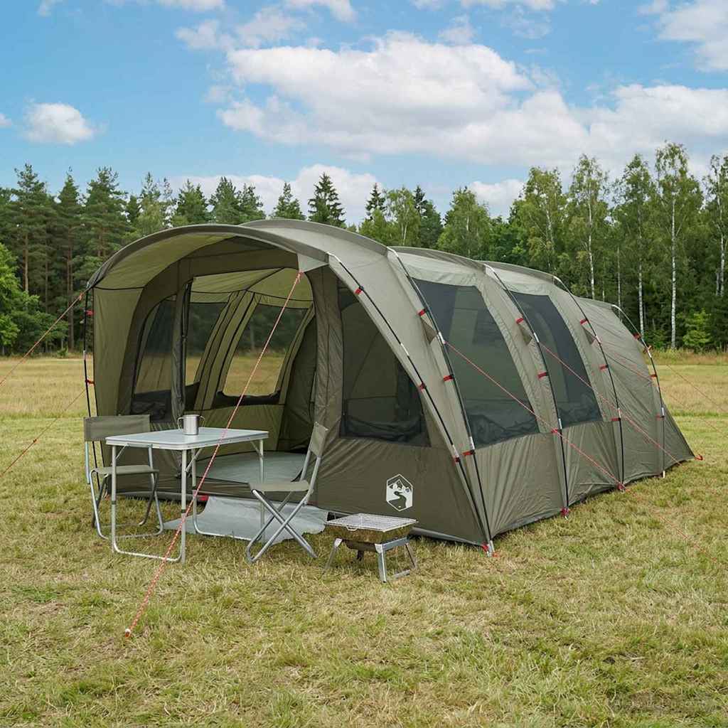 Tunneltelt 427 x 315 x 178 cm Olivengrøn Polyester og Stål