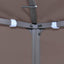 Gazebo Dække 300 x 300 cm Gråbrun Polyester og Stål
