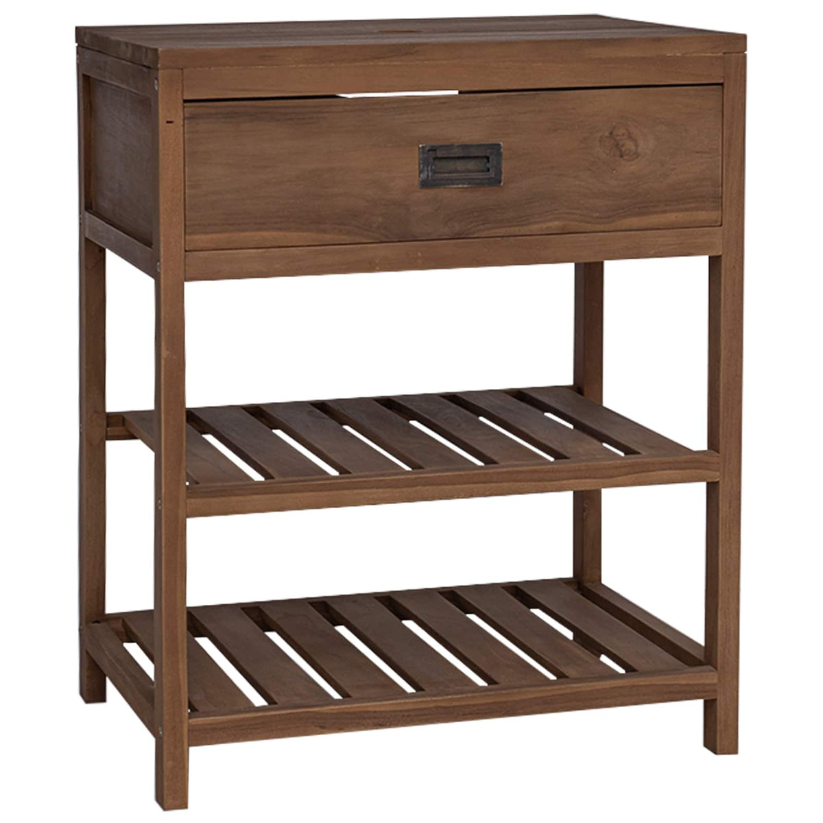 Badeværelsesskab Naturfarvet 60 x 45 x 75 cm Massiv Teaktræ