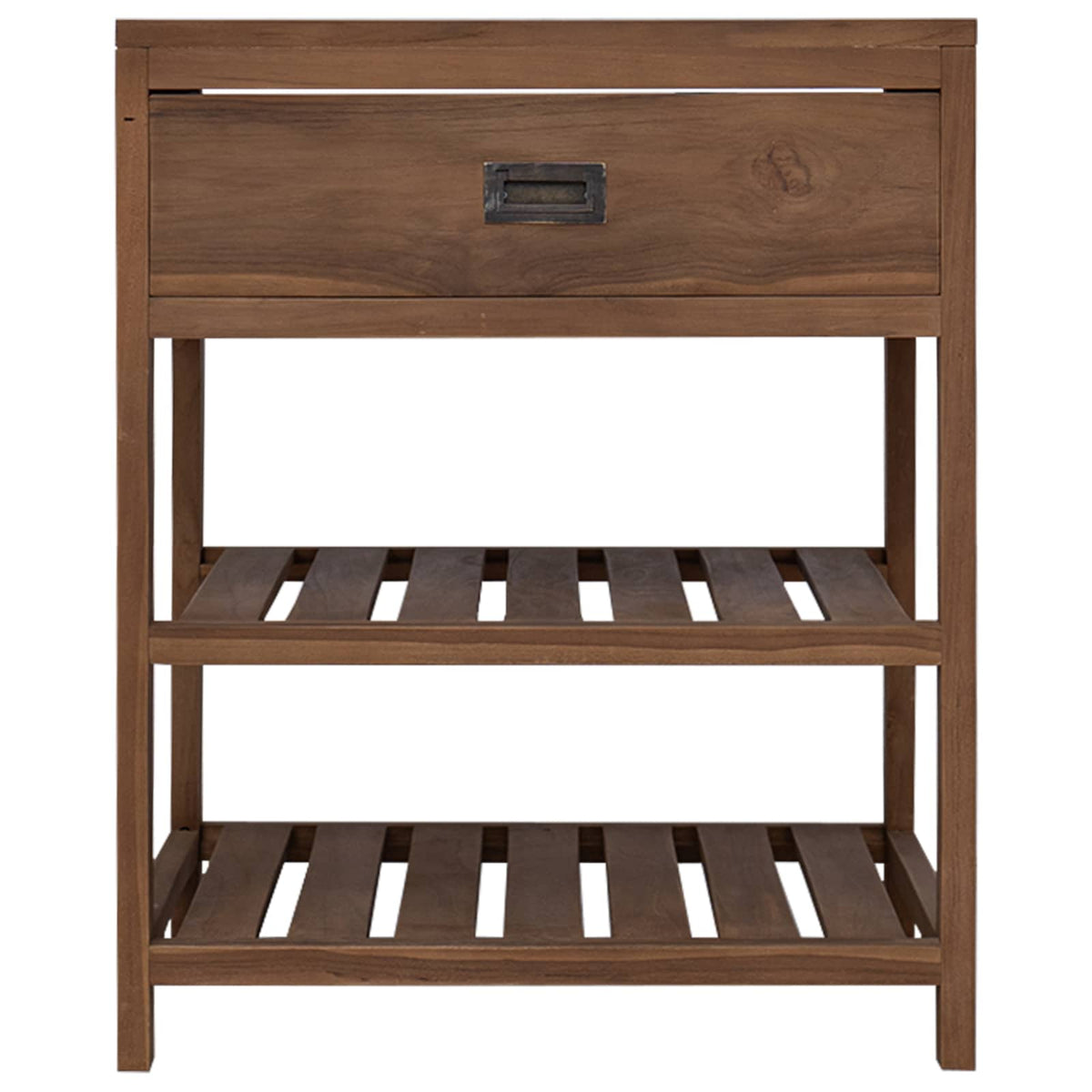 Badeværelsesskab Naturfarvet 60 x 45 x 75 cm Massiv Teaktræ
