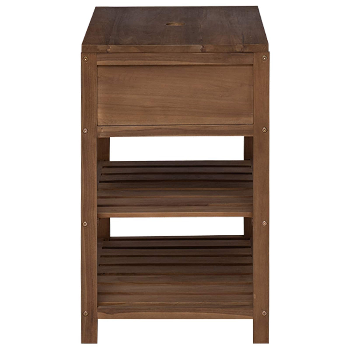 Badeværelsesskab Naturfarvet 60 x 45 x 75 cm Massiv Teaktræ