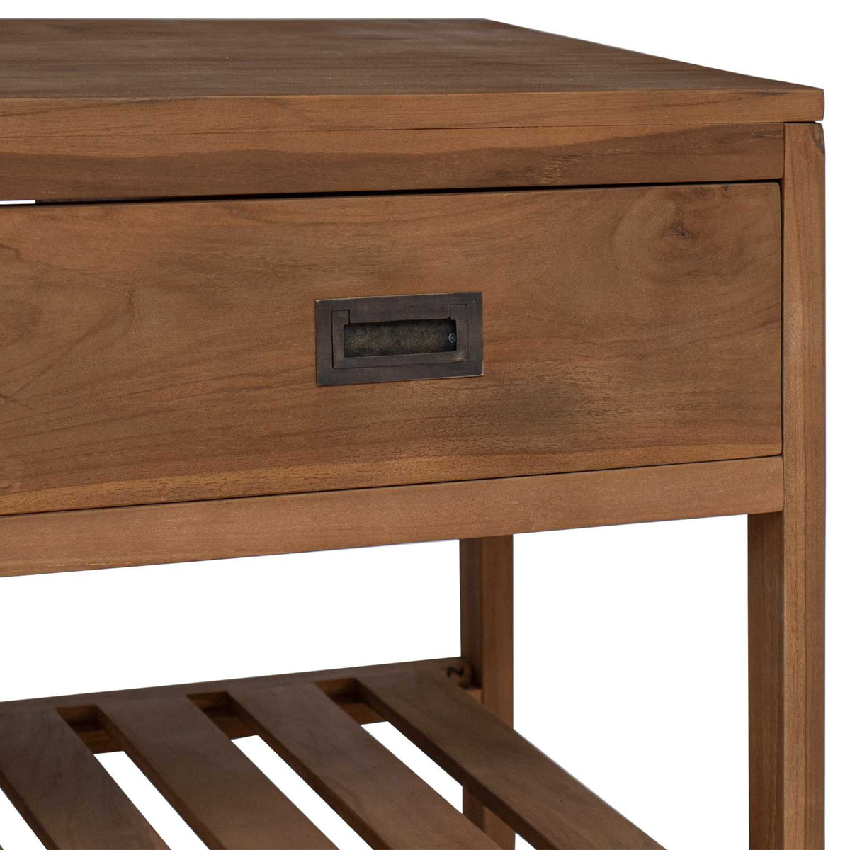 Badeværelsesskab Naturfarvet 90 x 45 x 75 cm Massiv Teaktræ