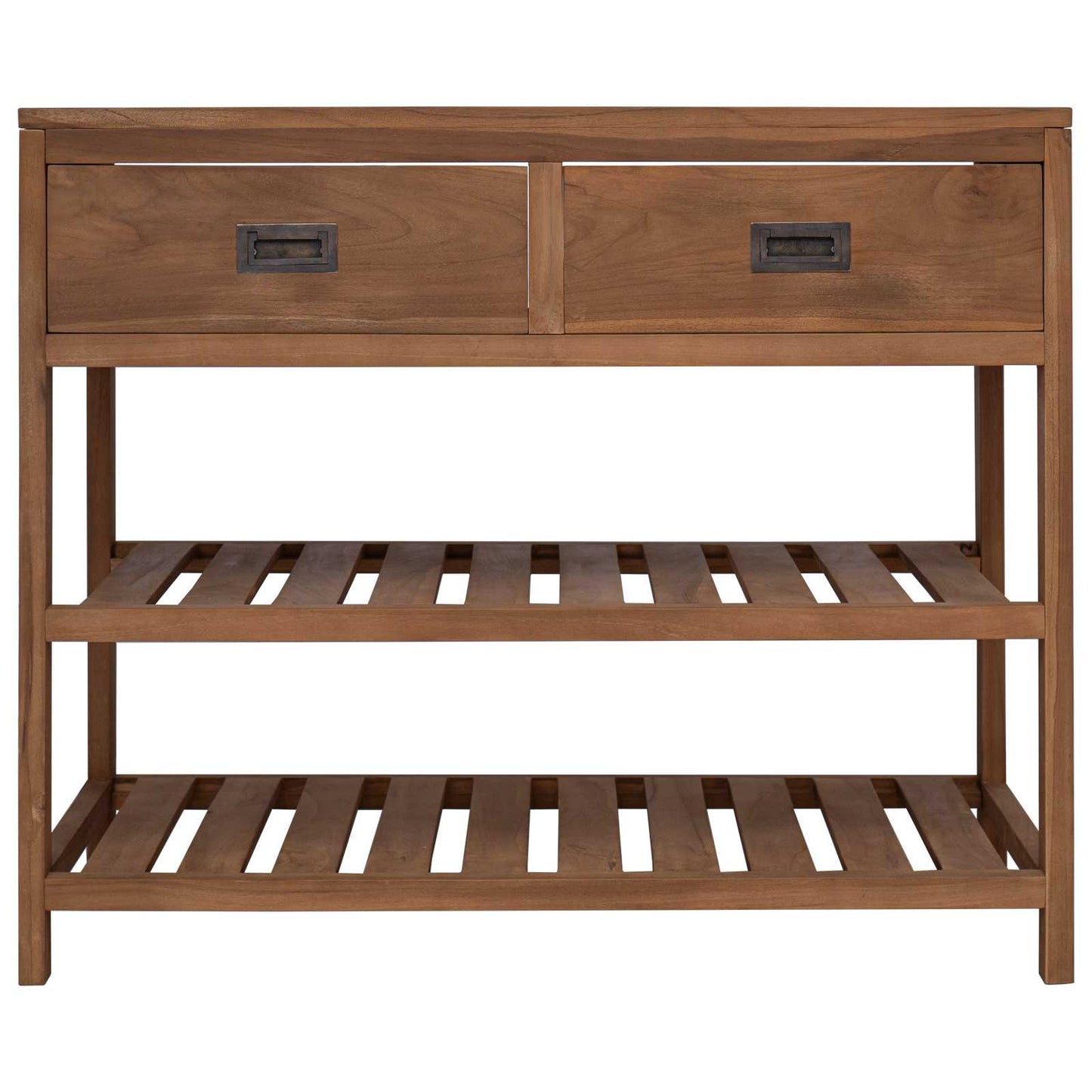 Badeværelsesskab Naturfarvet 90 x 45 x 75 cm Massiv Teaktræ