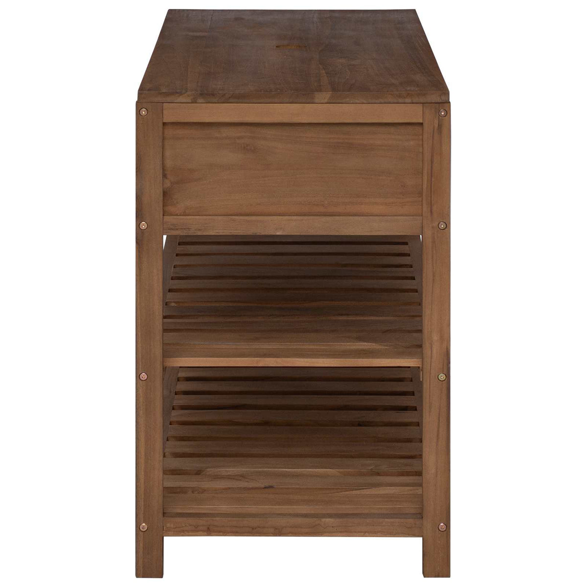 Badeværelsesskab Naturfarvet 90 x 45 x 75 cm Massiv Teaktræ