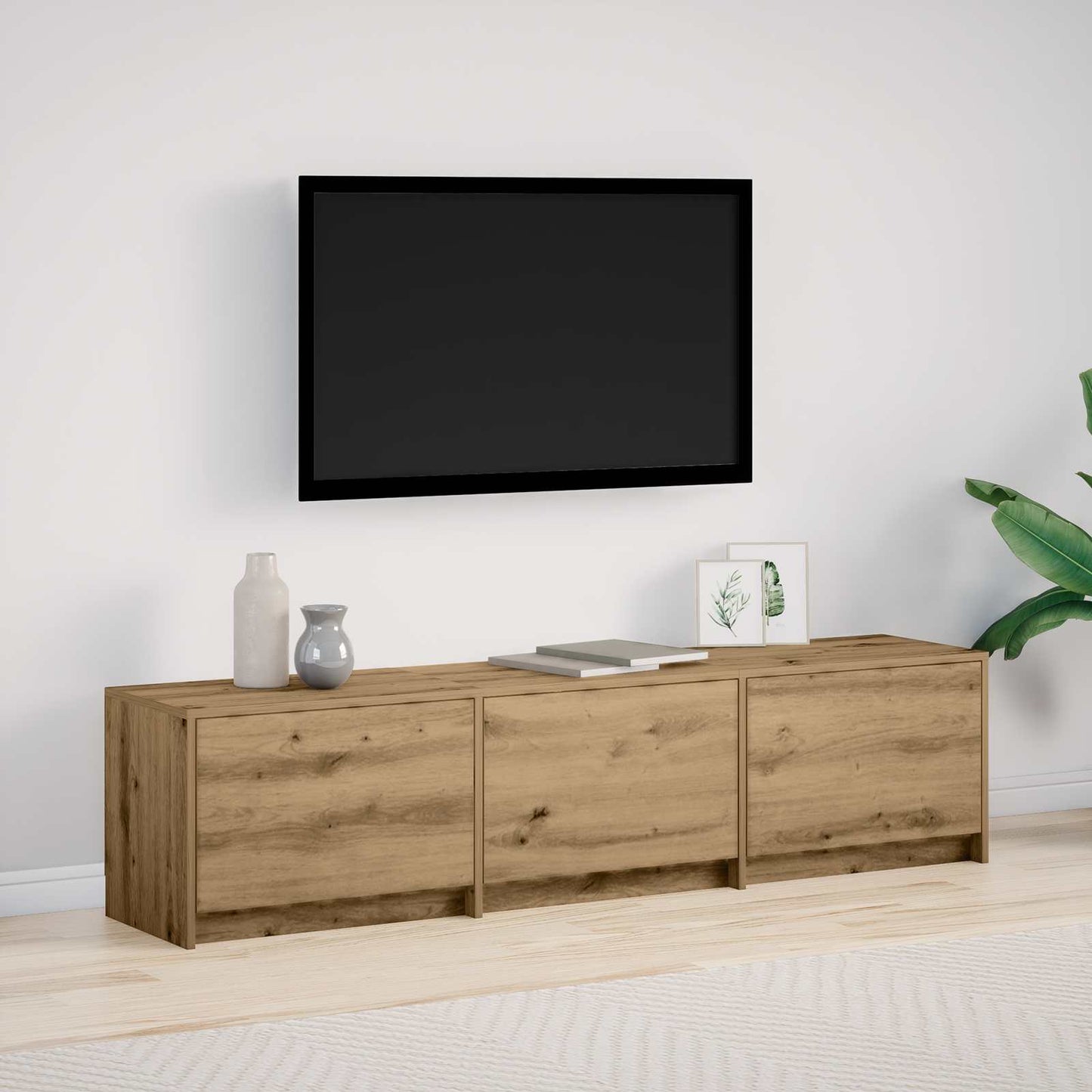 TV-skab Artisan Egetræ Konstrueret træ