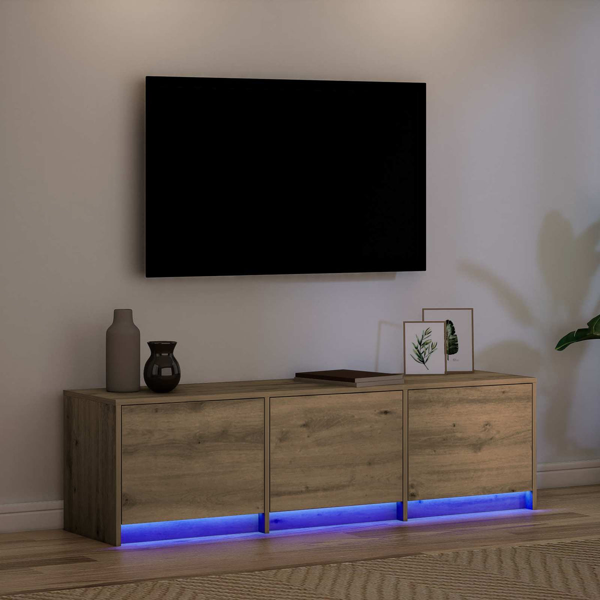 TV-skab Artisan Egetræ Konstrueret træ