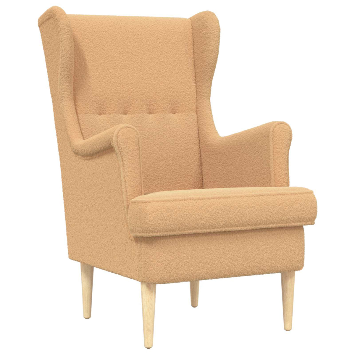 Lænestol Beige Bouclé
