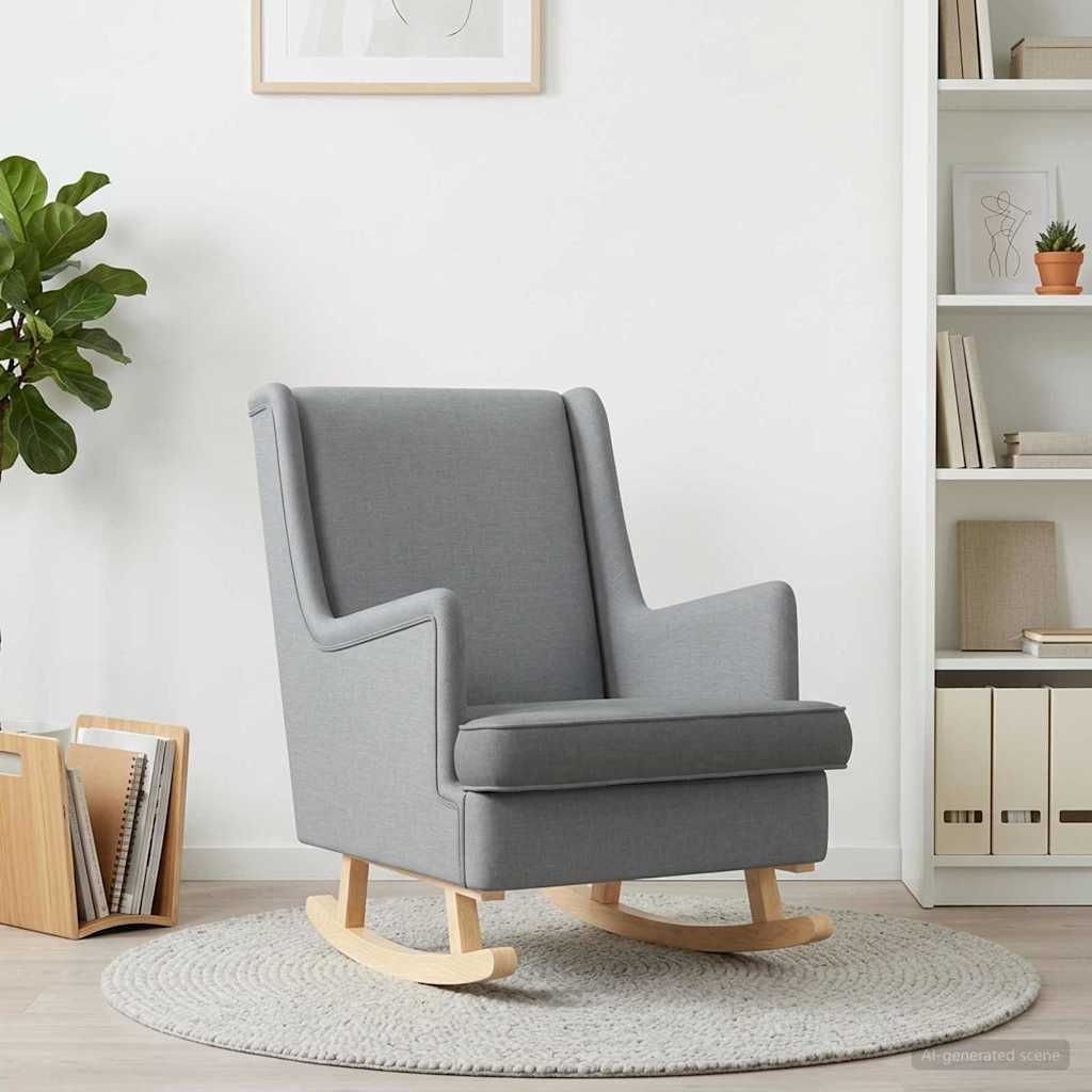 Gyngestol Lysegrå 62 x 80 x 85 cm Stof