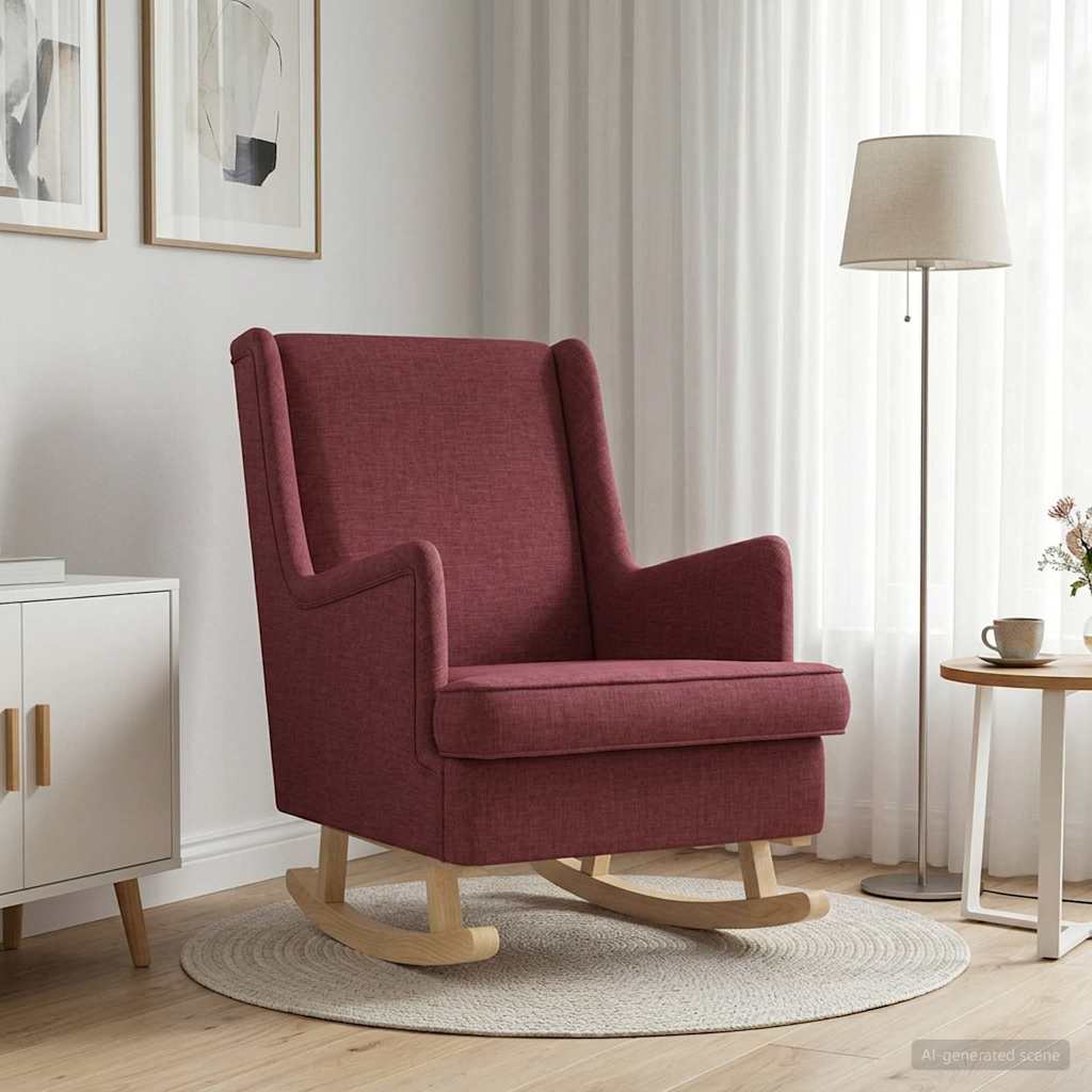 Gyngestol Vinrød 62 x 80 x 85 cm Stof