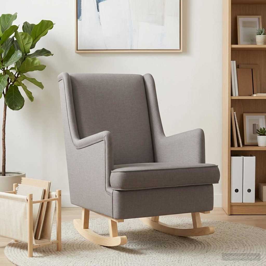 Gyngestol Gråbrun 62 x 80 x 85 cm Stof