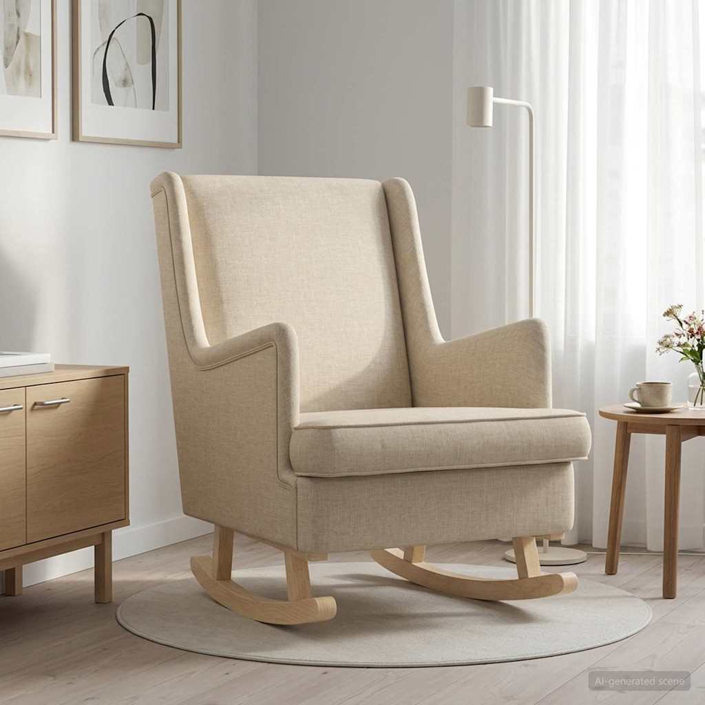 Gyngestol Creme 62 x 80 x 85 cm Stof