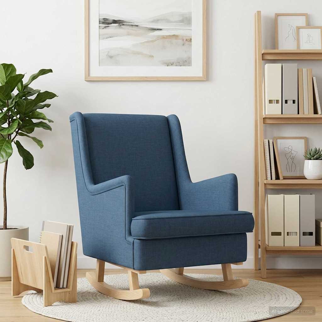 Gyngestol Blå 62 x 80 x 85 cm Stof