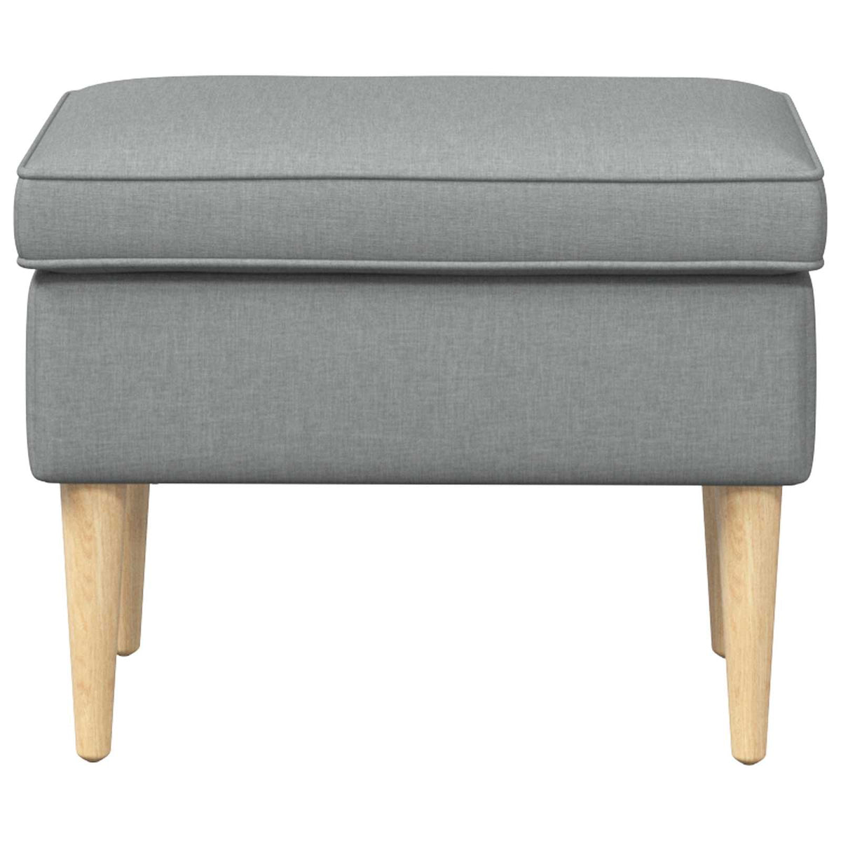 Fodskammel Lysegrå 55 x 35 x 41 cm Polyester