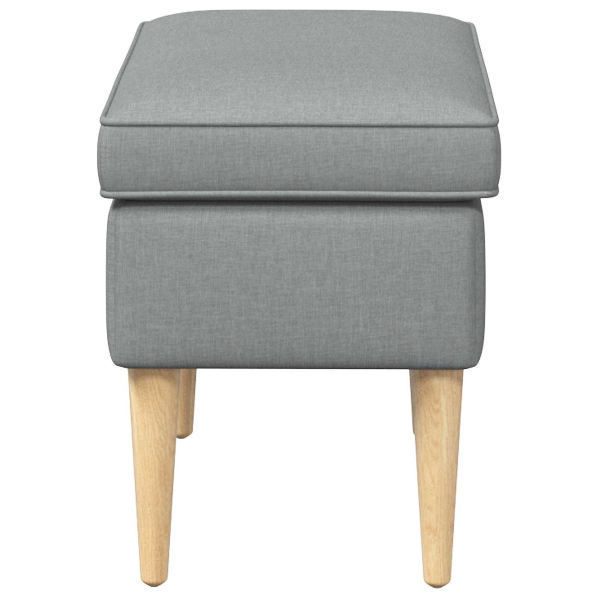 Fodskammel Lysegrå 55 x 35 x 41 cm Polyester