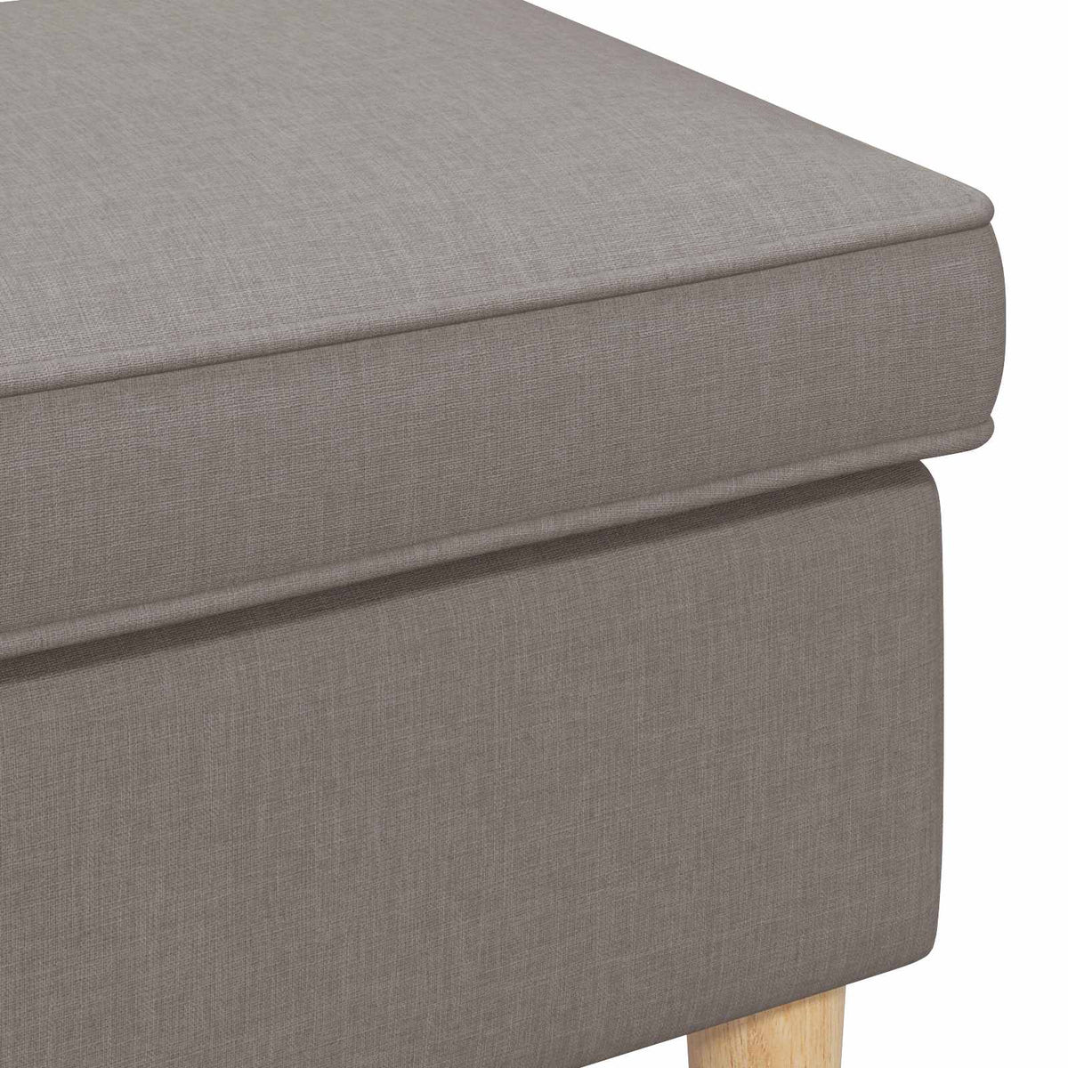 Fodskammel Gråbrun 55 x 35 x 41 cm