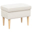 Fodskammel Cremefarvet 55 x 35 x 41 cm Bouclé