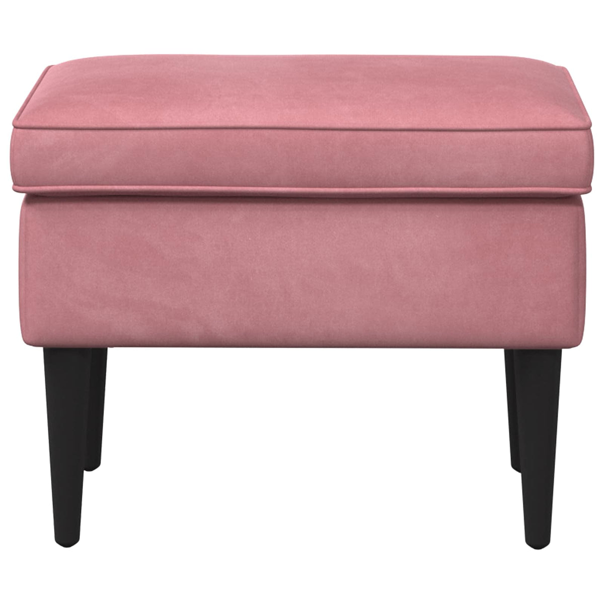Fodskammel Lyserød 55 x 35 x 41 cm Fløjl
