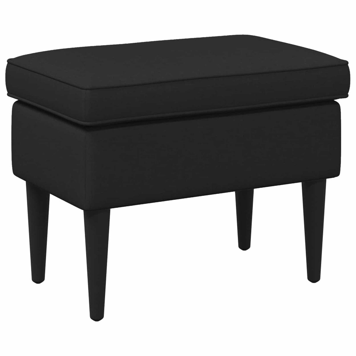 Fodskammel Sort 55 x 35 x 41 cm Stof