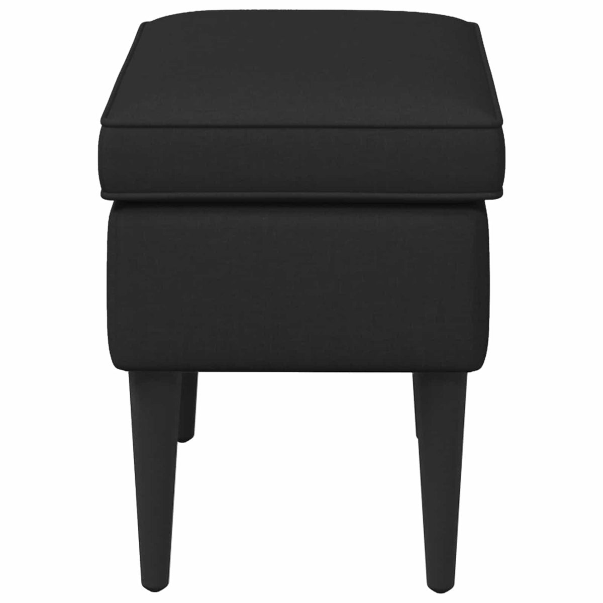 Fodskammel Sort 55 x 35 x 41 cm Stof