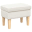 Fodskammel Cremefarvet 55 x 35 x 41 cm Bouclé
