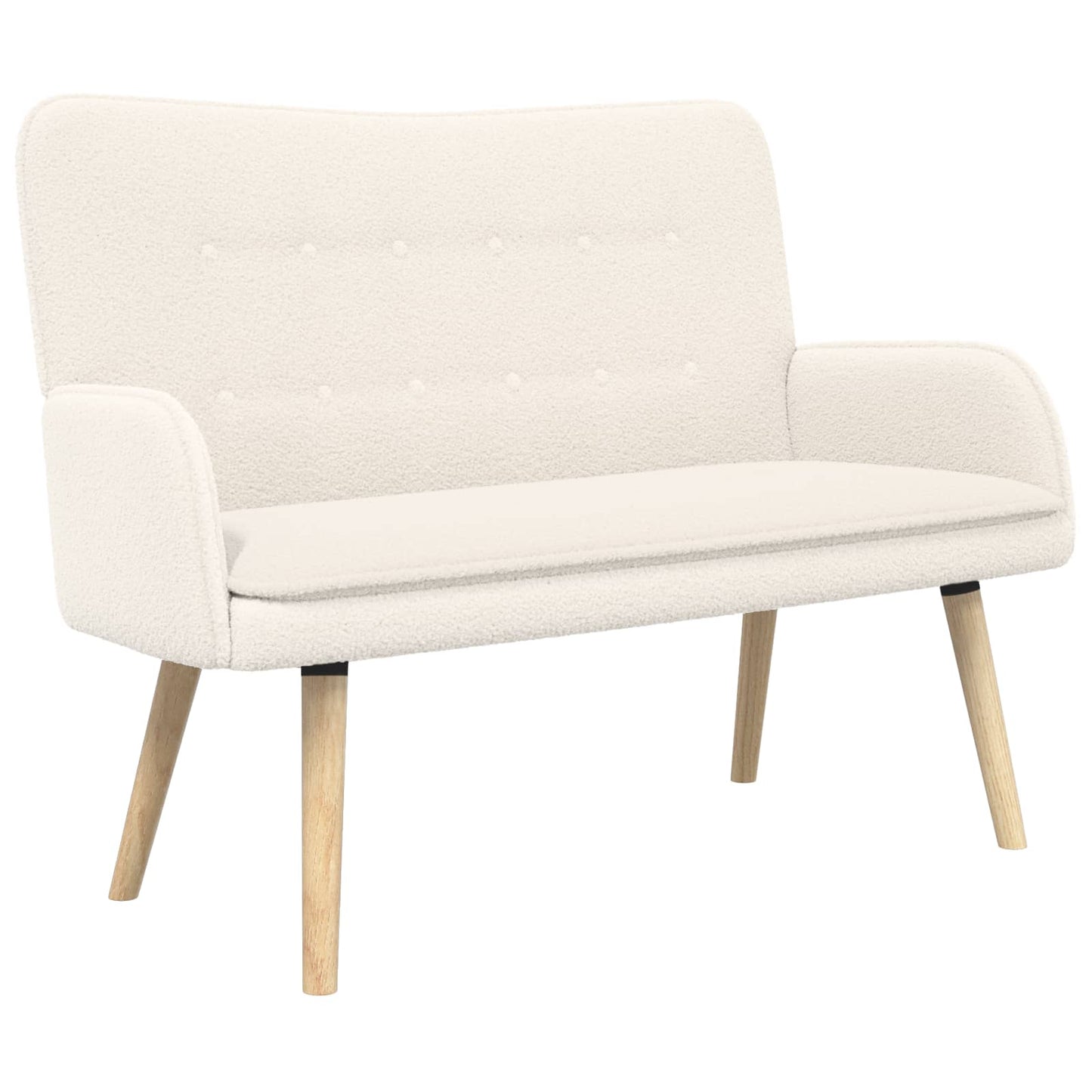 2-personers sofa Cremefarvet 115 x 61 x 87 cm Bouclé