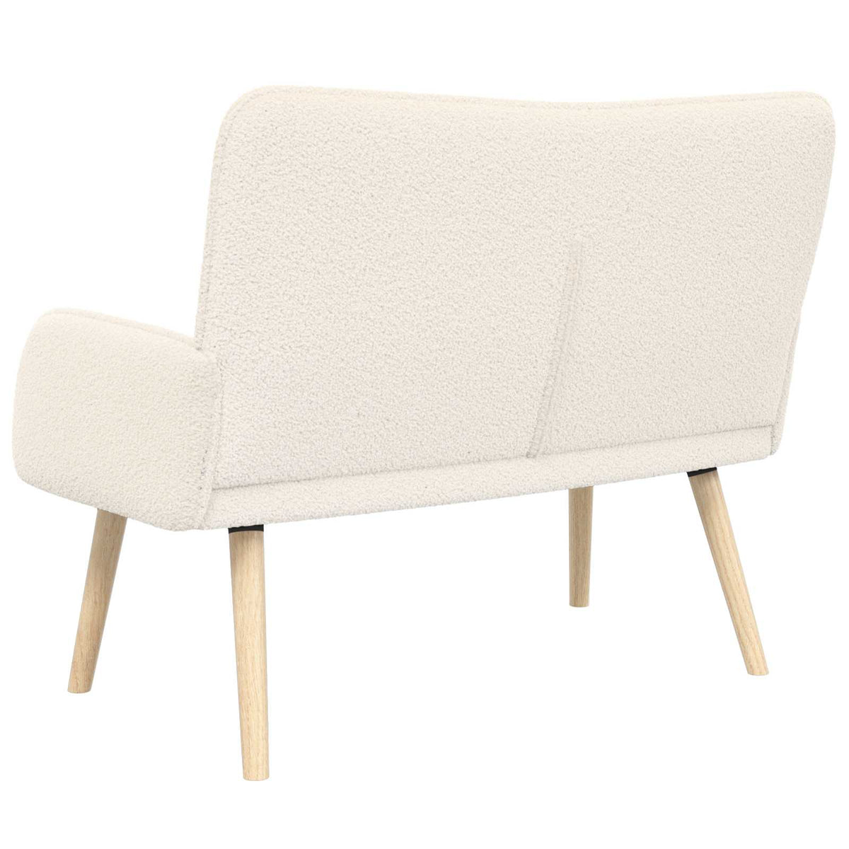 2-personers sofa Cremefarvet 115 x 61 x 87 cm Bouclé