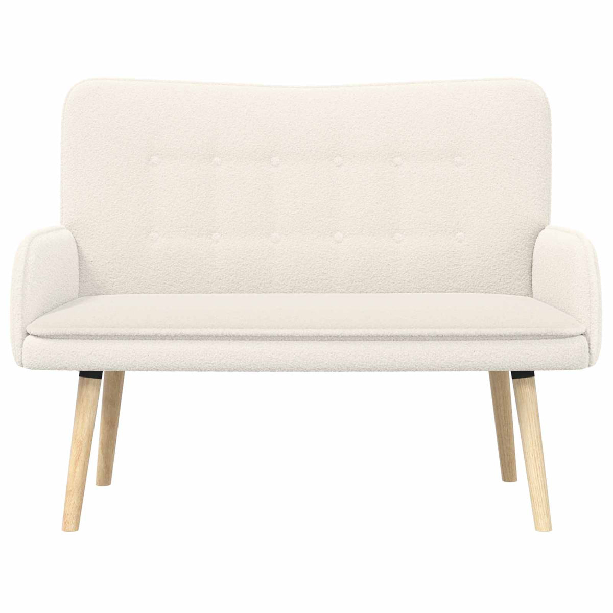 2-personers sofa Cremefarvet 115 x 61 x 87 cm Bouclé
