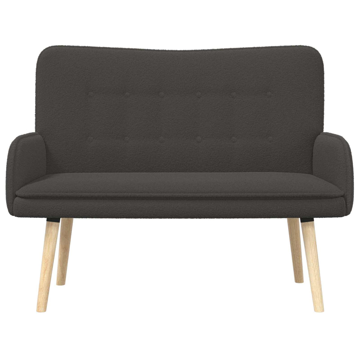 2-personers sofa Mørkegrå 115 x 61 x 87 cm Bouclé