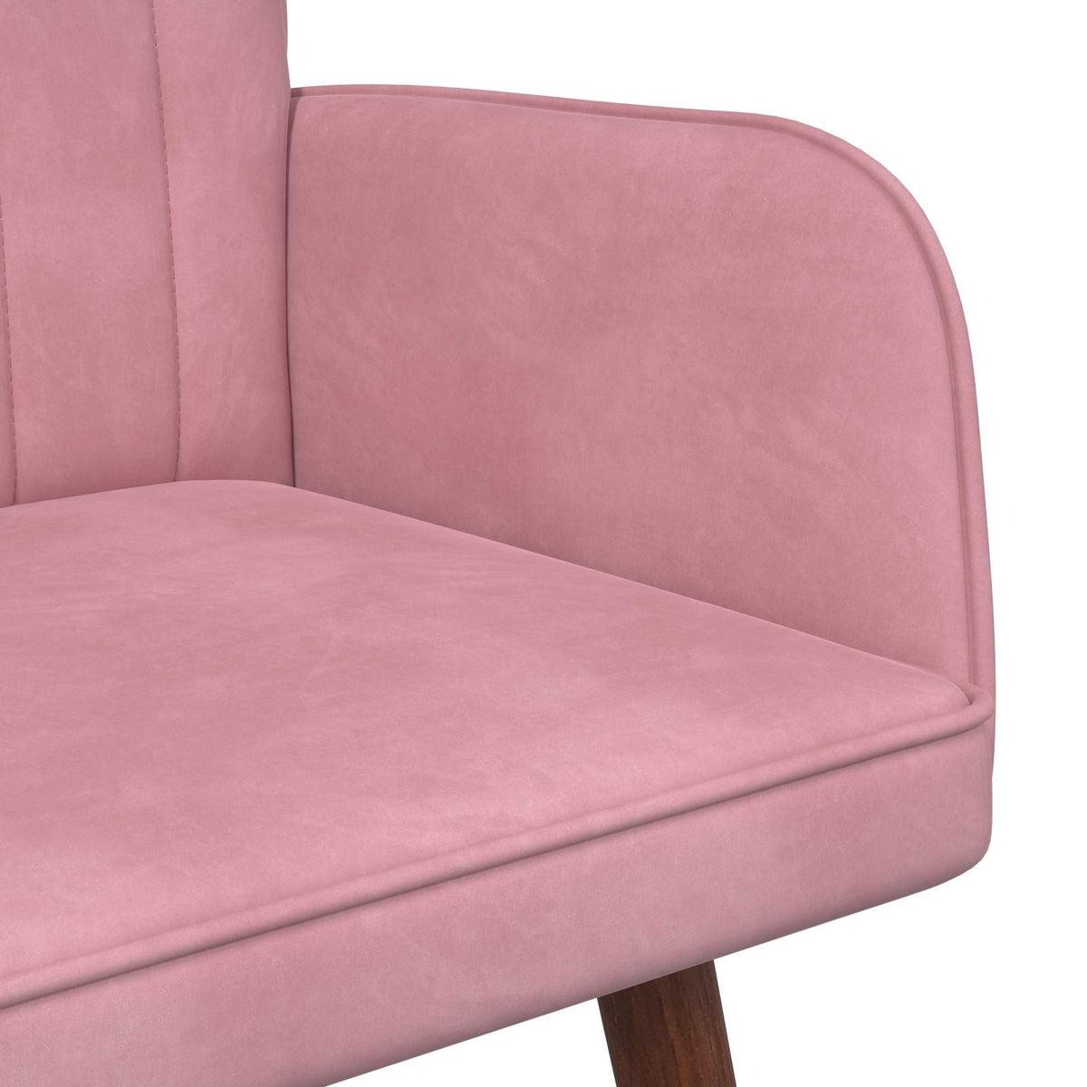2-personers sofa Lyserød 115 x 61 x 87 cm Fløjl