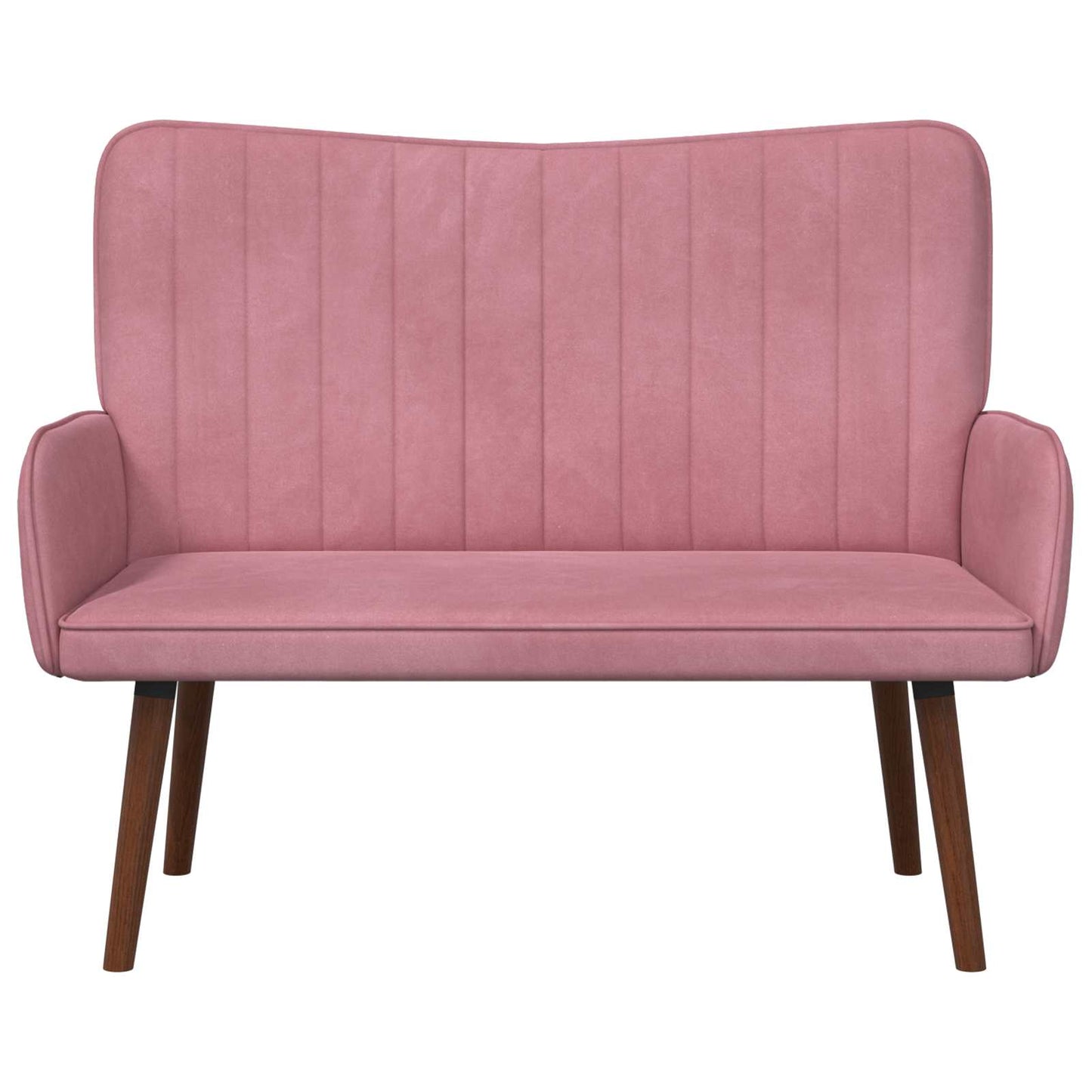 2-personers sofa Lyserød 115 x 61 x 87 cm Fløjl