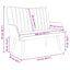 2-personers sofa Lyserød 115 x 61 x 87 cm Fløjl