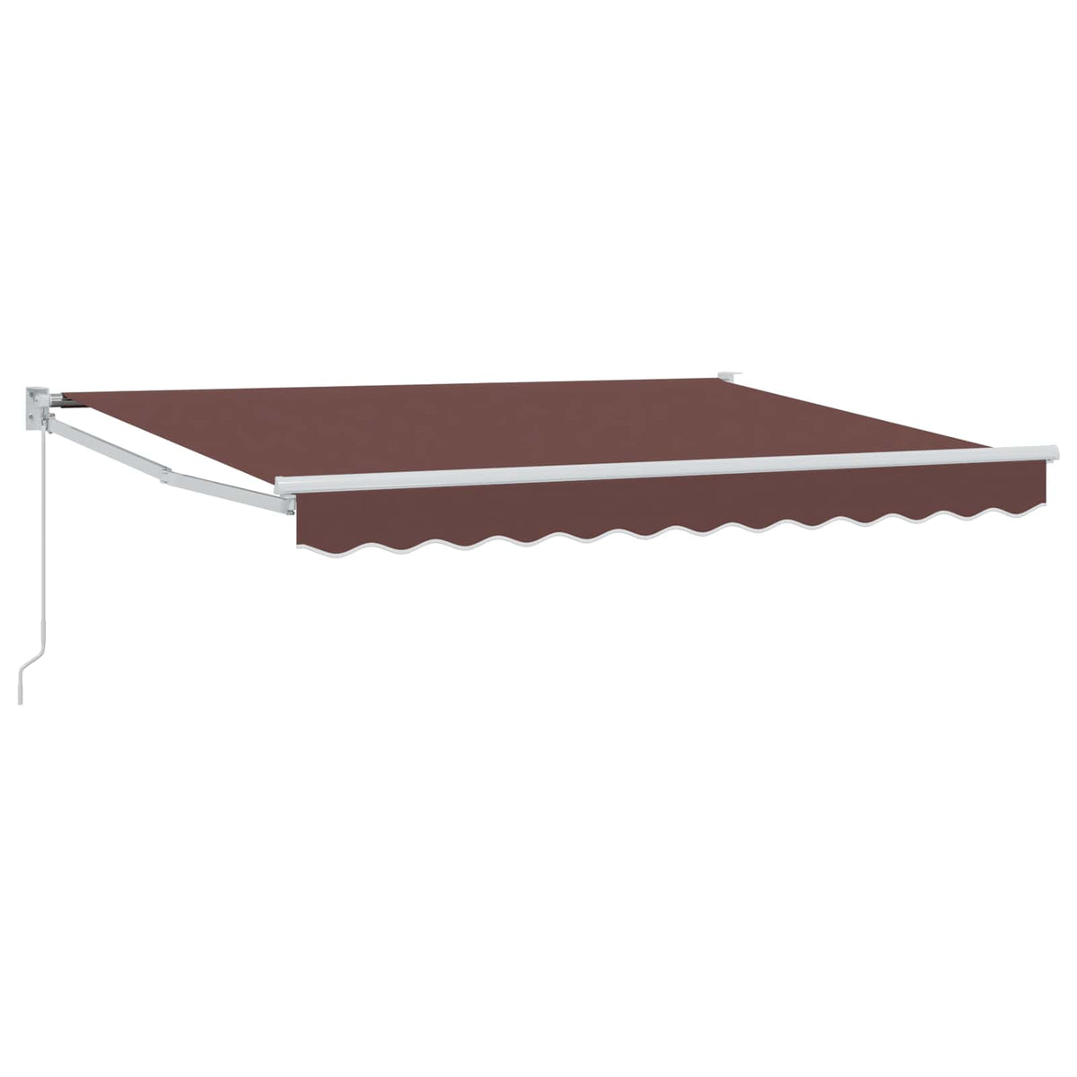 Udtrækkelig markise Brun 3,5 x 2 m 100% Polyester og Aluminium