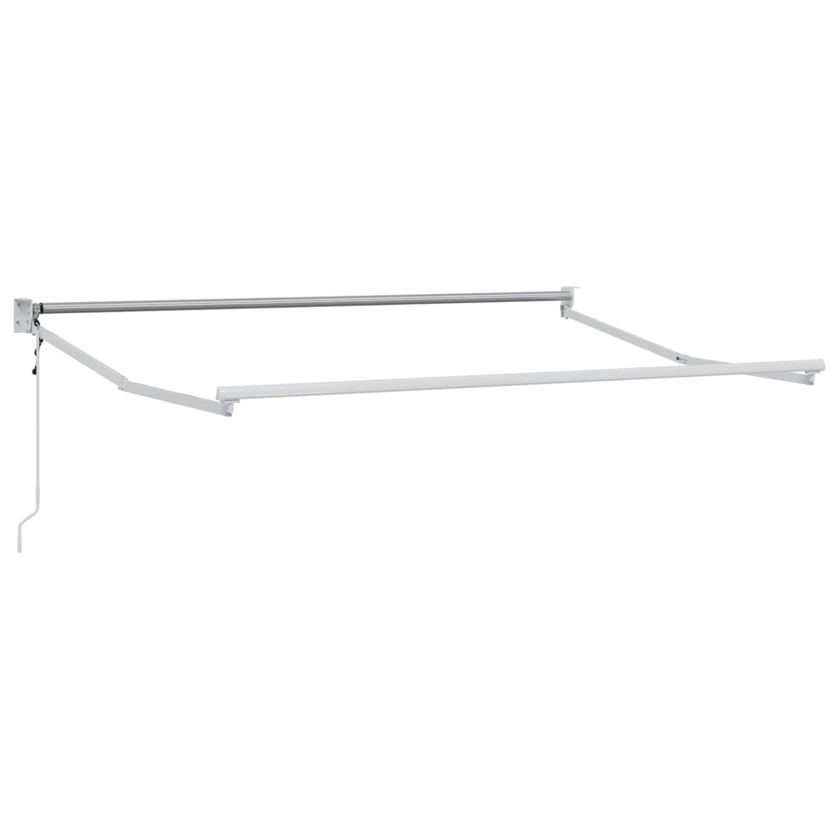 Udtrækkelig markise Blå og Hvid 3,5 x 2 m Polyester og metal