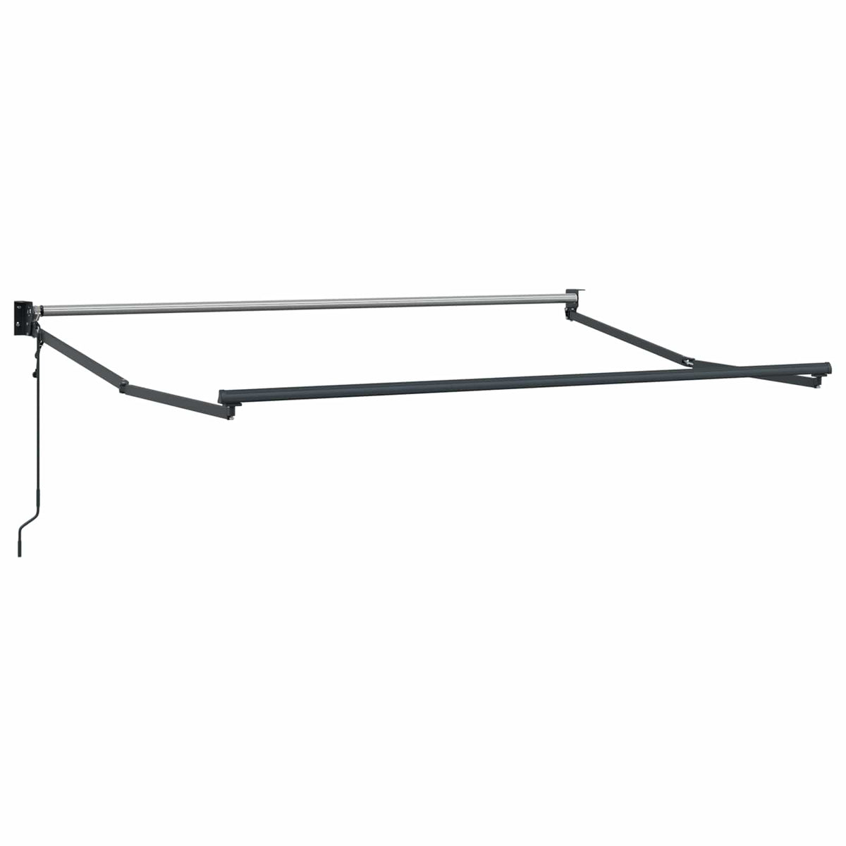 Udtrækkelig markise Blå og Hvid 3,5 x 2 m Polyester og metal