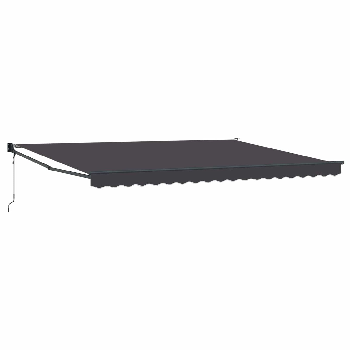 Udtrækkelig markise Antracit 4 x 2 m Polyester og metal