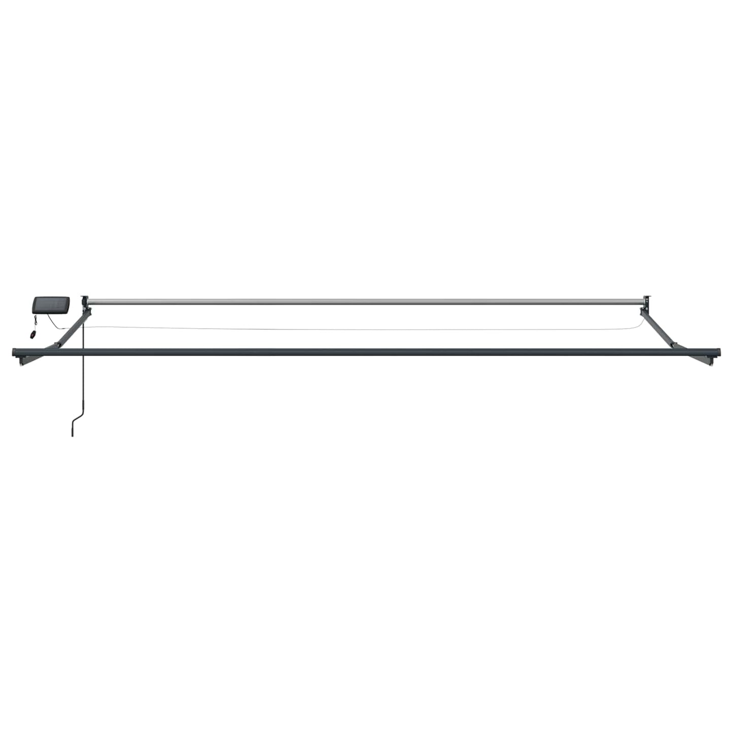 Manuel udtrækkelig markise med LED Flerfarvet 4,5 × 3 m