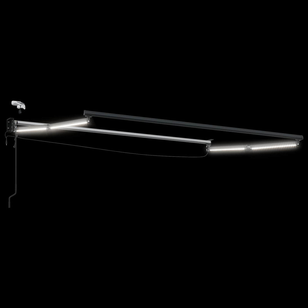 Elektrisk Utrækkelig Markise Bordeaux Rød 3 x 2,5 m