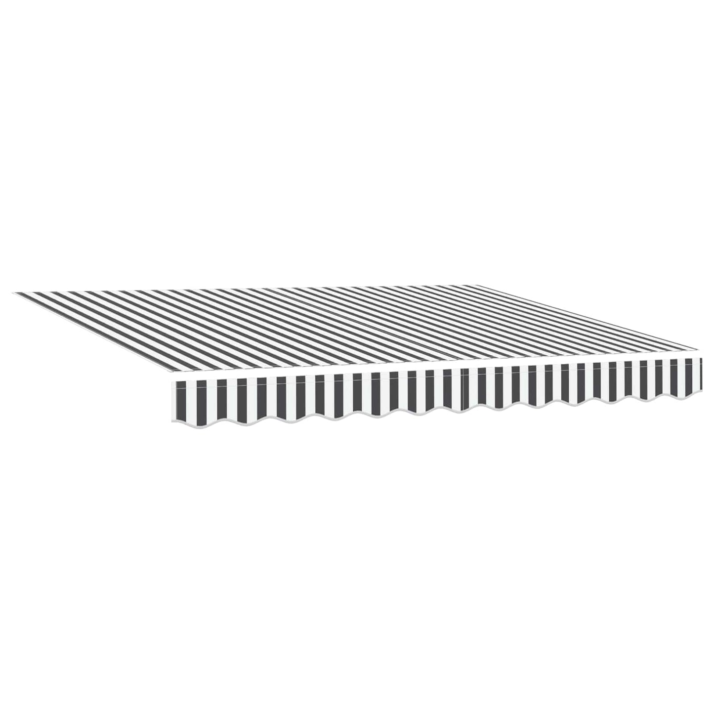 Elektrisk Utrækkelig Markise Anthracit og hvid 3,5 x 2,5 m